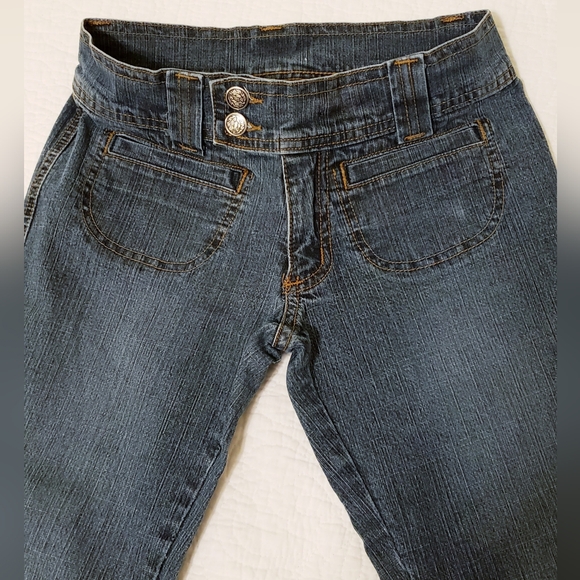 90's Jeans Super Lowcut Flares - Picture 2 of 11